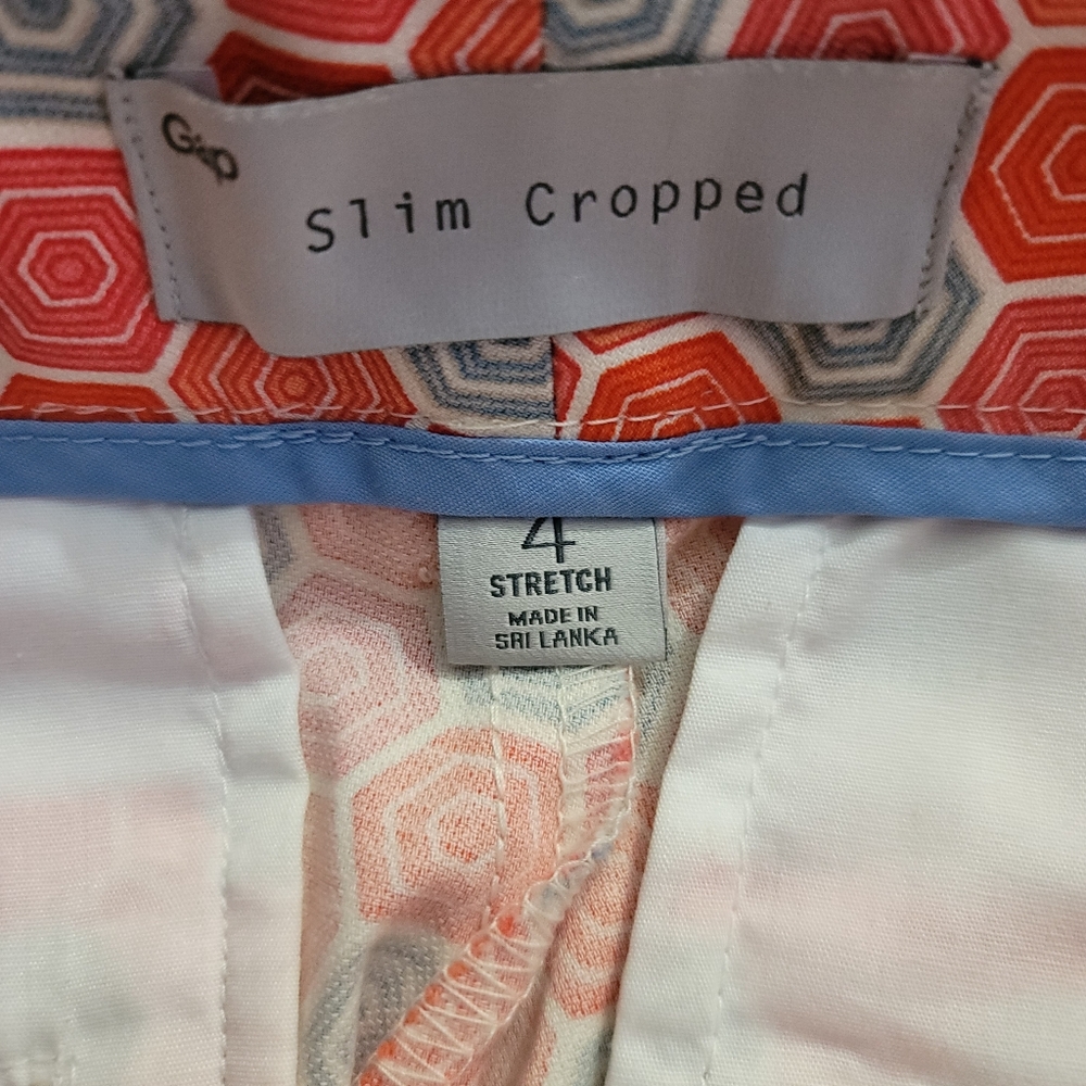 Gap Slim Cropped Geometric Pattern Modern Chic St… - image 3